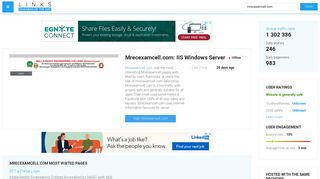 Visit Mrecexamcell.com - IIS Windows Server.