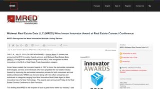Midwest Real Estate Data LLC (MRED) Wins Inman Innovator Award ...