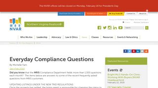 Everyday Compliance Questions - NVAR.com