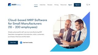 MRPeasy - MRP Software - MRP System - Manufacturing Software