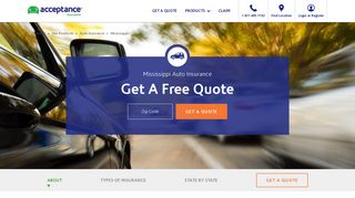 Mississippi Auto Insurance - Free Quotes Online from Acceptance