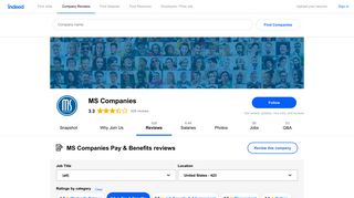 Working at MS Companies: 129 Reviews about Pay & Benefits ...