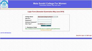 University of Delhi - Mata Sundri College for Women
