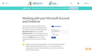 Word 2013: Working with Your Microsoft Account and OneDrive
