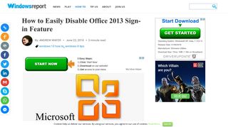 How to Easily Disable Office 2013 Sign-in Feature - Windows Report