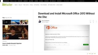 Download and Install Microsoft Office 2013 Without the Disc - Lifehacker