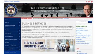 Business Services - Mississippi Secretary of State - MS.GOV