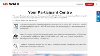 Your Participant Centre - MS Walk