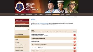 MSBS | DFWA Defence Force Welfare Association