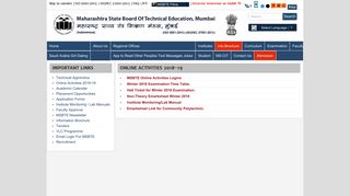 Online Activities 2018-19 – Maharashtra State Board of ... - msbte
