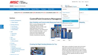 MSC Industrial Supply Co. | ControlPoint Inventory Management ...