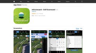 mScorecard - Golf Scorecard on the App Store - iTunes - Apple