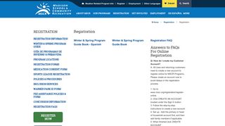 Madison School & Community Recreation - Registration - MSCR