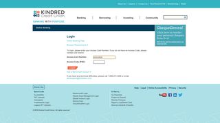 Login to Online Banking - Kindred Credit Union