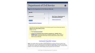 MSD Online Log-in - NYS Civil Service - NY.gov