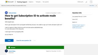 How to get Subscription ID to activate msdn benefits? - Training ...