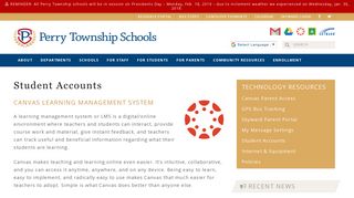 Student Accounts | Perry Township