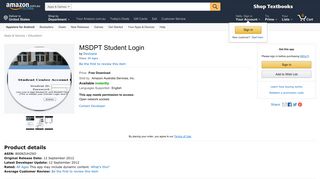 MSDPT Student Login: Amazon.com.au: Appstore for Android