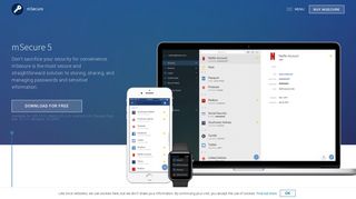 mSecure Password Manager and Digital Wallet