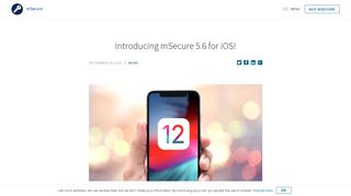 Introducing mSecure 5.6 for iOS! | mSecure
