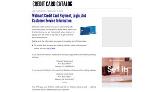 Walmart Credit Card Payment, Login, and Customer Service ...