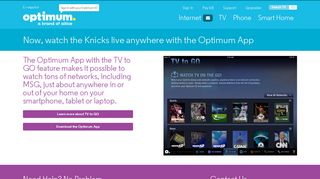 Optimum | Now, watch the Knicks live anywhere with the Optimum App