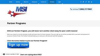 Partner Programs - Credit Repair Services | MSI Credit Solutions