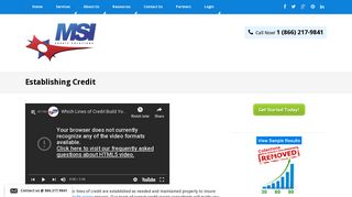 Establishing Credit - Credit Repair Services | MSI Credit Solutions