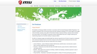 Our Employee - MSI