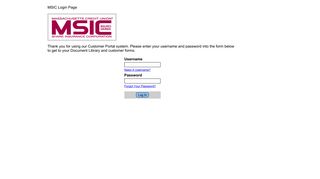 AccelaGraphics of New England : MSIC : MSIC Login Page