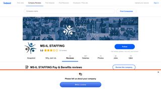 Working at MS-IL STAFFING: Employee Reviews about Pay & Benefits ...