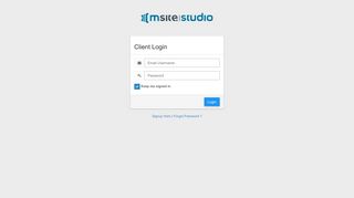 Login - MSite Studio