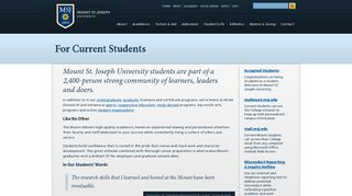 For Current Students | Mount St. Joseph University