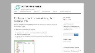 Fix license error in remote desktop for windows 8/10 | NMBU-SUPPORT
