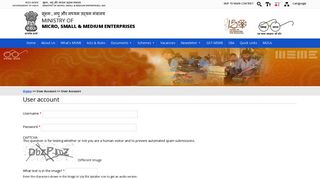 Login | Ministry of Micro, Small & Medium Enterprises - MSME
