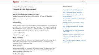 What is MSME registration? - Quora