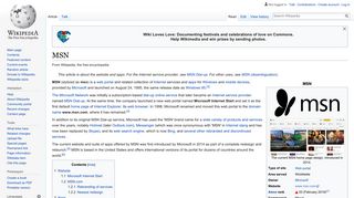 MSN - Wikipedia