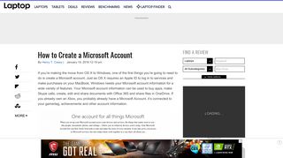 How to Create a Microsoft Account - Laptop Mag