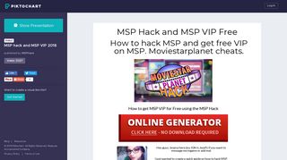 MSP hack and MSP VIP 2018 | Piktochart Visual Editor
