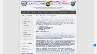 U.S. Merit Systems Protection Board - How to File an Appeal