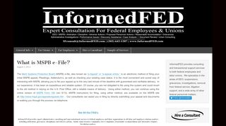 MSPB Filing - Informed Fed