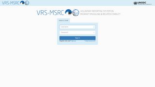 VRS-MSRC - Login