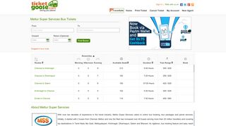 Mettur Super Services- Online Bus Booking-TicketGoose.com