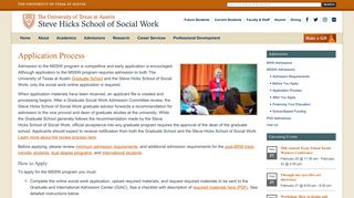 Application Process – Steve Hicks School of Social Work – University ...