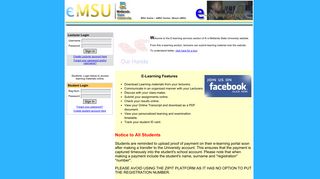 MSU E-learning Services - Midlands State University