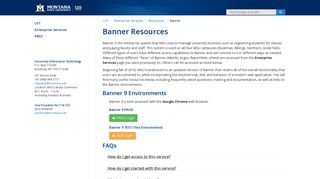 Banner 9 Resources - UIT | Montana State University