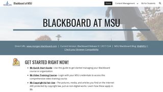 Blackboard at MSU - Google Sites