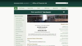 Home | Office of Financial Aid | Michigan State University