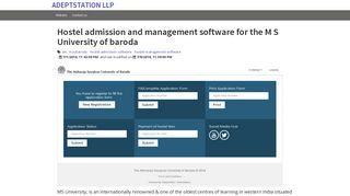 Launching hostel admission & management software for MSU
