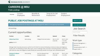Jobs 427 - Michigan State University - Jobs